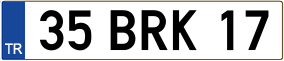 Truck License Plate